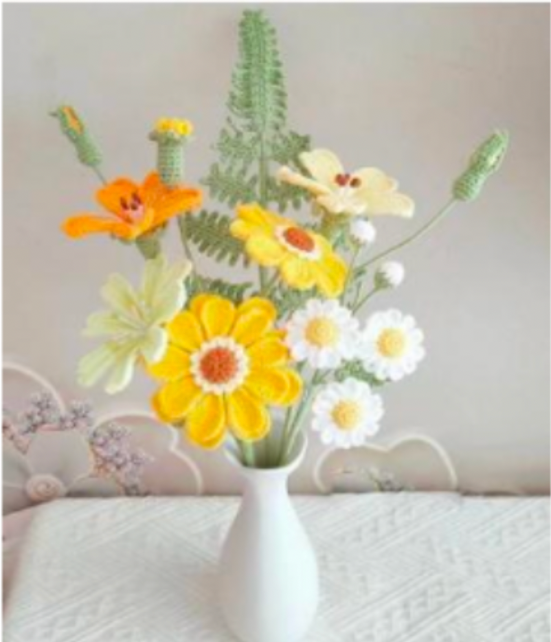 Bouquet orange - Grande taille